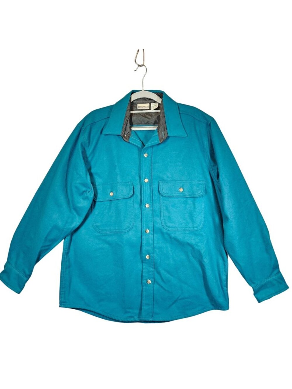 Field & Stream shirt Mens L Button Pockets brushed Cotton Dad office work warm
